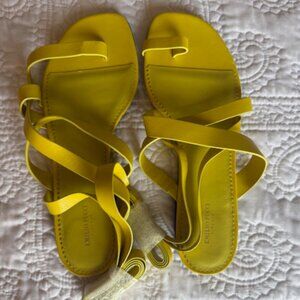 Emilio Pucci Thong Sandal Yellow  Soft Leather